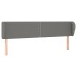 vidaXL Cabecero de tela gris oscuro 183x23x78/88 cm vidaXL Cabecero de tela gris oscuro 183x23x78/88 cm