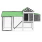 vidaXL Gallinero madera maciza de pino gris 193x65x117 cm vidaXL Gallinero madera maciza de pino gris 193x65x117 cm