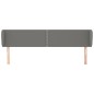 vidaXL Cabecero de tela gris oscuro 183x23x78/88 cm vidaXL Cabecero de tela gris oscuro 183x23x78/88 cm