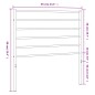 vidaXL Cabecero de metal negro 80 cm vidaXL Cabecero de metal negro 80 cm