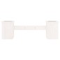vidaXL Banco con jardineras madera de pino blanco 184,5x39,5x56,5 cm vidaXL Banco con jardineras madera de pino blanco 184,5x39,5x56,5 cm