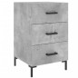 vidaXL Mesita de noche madera de ingeniería gris hormigón 40x40x66 cm vidaXL Mesita de noche madera de ingeniería gris hormigón 40x40x66 cm