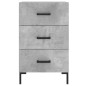 vidaXL Mesita de noche madera de ingeniería gris hormigón 40x40x66 cm vidaXL Mesita de noche madera de ingeniería gris hormigón 40x40x66 cm