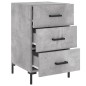 vidaXL Mesita de noche madera de ingeniería gris hormigón 40x40x66 cm vidaXL Mesita de noche madera de ingeniería gris hormigón 40x40x66 cm