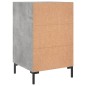 vidaXL Mesita de noche madera de ingeniería gris hormigón 40x40x66 cm vidaXL Mesita de noche madera de ingeniería gris hormigón 40x40x66 cm