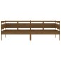 vidaXL Sofá cama de madera maciza de pino marrón miel 90x190 cm vidaXL Sofá cama de madera maciza de pino marrón miel 90x190 cm