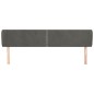 vidaXL Cabecero de terciopelo gris oscuro 203x23x78/88 cm vidaXL Cabecero de terciopelo gris oscuro 203x23x78/88 cm