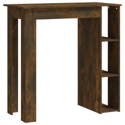 vidaXL Mesa alta con estante roble Sonoma 102x50x103,5 cm