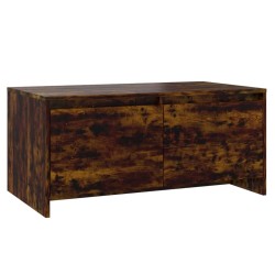 vidaXL Mesa de centro madera de ingeniería roble ahumado 90x50x41,5 cm