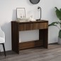 vidaXL Mesa consola madera de ingeniería marrón roble 89x41x76,5 cm vidaXL Mesa consola madera de ingeniería marrón roble 89x41x76,5 cm