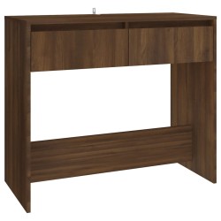 vidaXL Mesa consola madera de ingeniería marrón roble 89x41x76,5 cm
