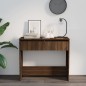 vidaXL Mesa consola madera de ingeniería marrón roble 89x41x76,5 cm vidaXL Mesa consola madera de ingeniería marrón roble 89x41x76,5 cm