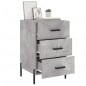 vidaXL Mesita de noche madera de ingeniería gris hormigón 40x40x66 cm vidaXL Mesita de noche madera de ingeniería gris hormigón 40x40x66 cm