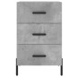 vidaXL Mesita de noche madera de ingeniería gris hormigón 40x40x66 cm vidaXL Mesita de noche madera de ingeniería gris hormigón 40x40x66 cm