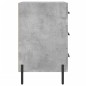 vidaXL Mesita de noche madera de ingeniería gris hormigón 40x40x66 cm vidaXL Mesita de noche madera de ingeniería gris hormigón 40x40x66 cm