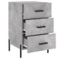 vidaXL Mesita de noche madera de ingeniería gris hormigón 40x40x66 cm vidaXL Mesita de noche madera de ingeniería gris hormigón 40x40x66 cm