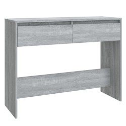 vidaXL Mesa consola madera de ingeniería gris Sonoma 100x35x76,5 cm