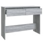 vidaXL Mesa consola madera de ingeniería gris Sonoma 100x35x76,5 cm vidaXL Mesa consola madera de ingeniería gris Sonoma 100x35x76,5 cm