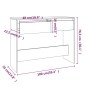 vidaXL Mesa consola madera de ingeniería gris Sonoma 100x35x76,5 cm vidaXL Mesa consola madera de ingeniería gris Sonoma 100x35x76,5 cm