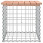 vidaXL Banco jardín diseño gaviones madera abeto Douglas 43x44x42 cm vidaXL Banco jardín diseño gaviones madera abeto Douglas 43x44x42 cm