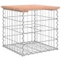 vidaXL Banco jardín diseño gaviones madera abeto Douglas 43x44x42 cm vidaXL Banco jardín diseño gaviones madera abeto Douglas 43x44x42 cm
