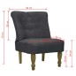 vidaXL Sillones de estilo francés 2 unidades tela gris vidaXL Sillones de estilo francés 2 unidades tela gris