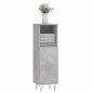 vidaXL Armario de baño madera contrachapada gris hormigón 30x30x100 cm vidaXL Armario de baño madera contrachapada gris hormigón 30x30x100 cm