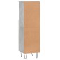 vidaXL Armario de baño madera contrachapada gris hormigón 30x30x100 cm vidaXL Armario de baño madera contrachapada gris hormigón 30x30x100 cm