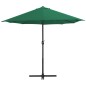 vidaXL Sombrilla de jardín con palo de aluminio 460x270 cm verde vidaXL Sombrilla de jardín con palo de aluminio 460x270 cm verde