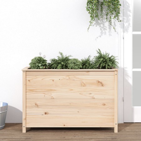 vidaXL Arriate elevado de jardín madera maciza de pino 119,5x40x78 cm