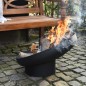 Esschert Design Brasero inclinado acero negro FF402 Esschert Design Brasero inclinado acero negro FF402