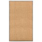 vidaXL Felpudo lavable crema 90x150 cm