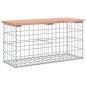 vidaXL Banco jardín diseño gaviones madera abeto Douglas 83x31,5x42 cm vidaXL Banco jardín diseño gaviones madera abeto Douglas 83x31,5x42 cm