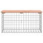 vidaXL Banco jardín diseño gaviones madera abeto Douglas 83x31,5x42 cm vidaXL Banco jardín diseño gaviones madera abeto Douglas 83x31,5x42 cm