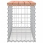 vidaXL Banco jardín diseño gaviones madera abeto Douglas 83x31,5x42 cm vidaXL Banco jardín diseño gaviones madera abeto Douglas 83x31,5x42 cm