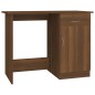 vidaXL Escritorio de madera contrachapada marrón roble 100x50x76 cm vidaXL Escritorio de madera contrachapada marrón roble 100x50x76 cm
