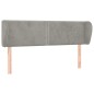 vidaXL Cabecero de terciopelo gris claro 147x23x78/88 cm vidaXL Cabecero de terciopelo gris claro 147x23x78/88 cm
