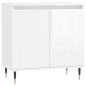 vidaXL Armario de baño madera de ingeniería blanco brillo 58x33x60 cm