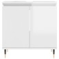 vidaXL Armario de baño madera de ingeniería blanco brillo 58x33x60 cm