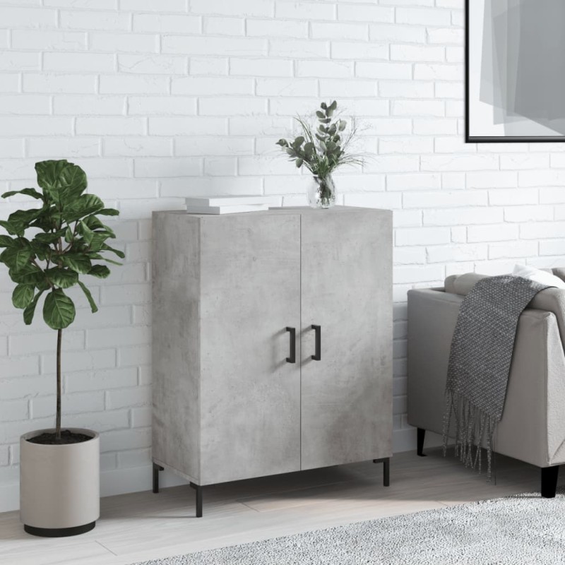 vidaXL Aparador de madera de ingeniería gris hormigón 69,5x34x90 cm vidaXL Aparador de madera de ingeniería gris hormigón 69,5x34x90 cm