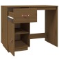 vidaXL Escritorio de madera maciza de pino marrón miel 95x50x75 cm vidaXL Escritorio de madera maciza de pino marrón miel 95x50x75 cm