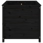 vidaXL Jardinera madera maciza de pino negro 82,5x82,5x78 cm