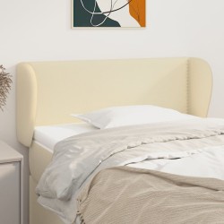 vidaXL Cabecero de cuero sintético color crema 83x23x78/88 cm