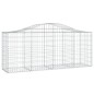 vidaXL Cestas de gaviones 3 uds forma de arco hierro 200x50x80/100 cm vidaXL Cestas de gaviones 3 uds forma de arco hierro 200x50x80/100 cm