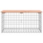 vidaXL Banco jardín diseño gaviones madera abeto Douglas 83x44x42 cm vidaXL Banco jardín diseño gaviones madera abeto Douglas 83x44x42 cm