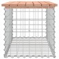 vidaXL Banco jardín diseño gaviones madera abeto Douglas 83x44x42 cm vidaXL Banco jardín diseño gaviones madera abeto Douglas 83x44x42 cm
