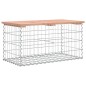 vidaXL Banco jardín diseño gaviones madera abeto Douglas 83x44x42 cm vidaXL Banco jardín diseño gaviones madera abeto Douglas 83x44x42 cm