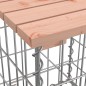 vidaXL Banco jardín diseño gaviones madera abeto Douglas 83x44x42 cm vidaXL Banco jardín diseño gaviones madera abeto Douglas 83x44x42 cm