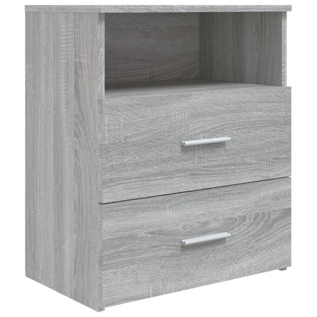 vidaXL Mesita de noche gris sonoma 50x32x60 cm