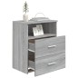 vidaXL Mesita de noche gris sonoma 50x32x60 cm